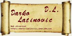 Darko Latinović vizit kartica